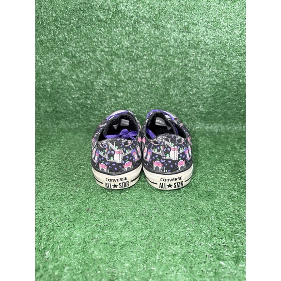 Converse Chuck Taylor All Star Black Purple Cartoon Owl AOP Shoe Sneaker Women 9 - Picture 6 of 9